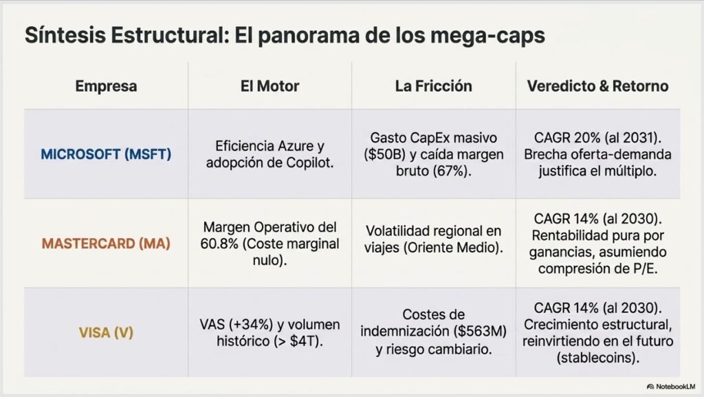 Presentación MSFT, MA, V