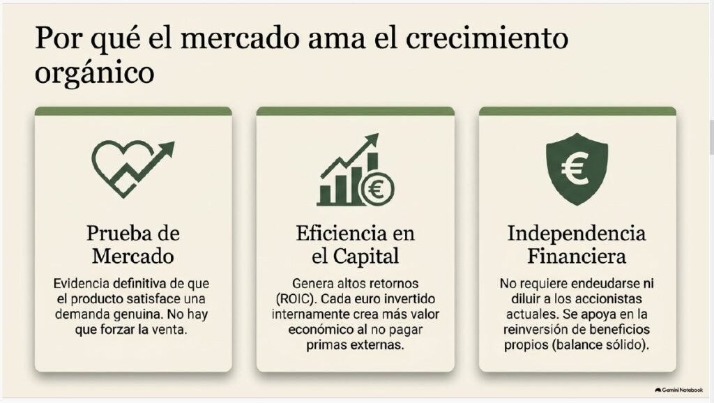 crecimiento orgánico vs inorgánico