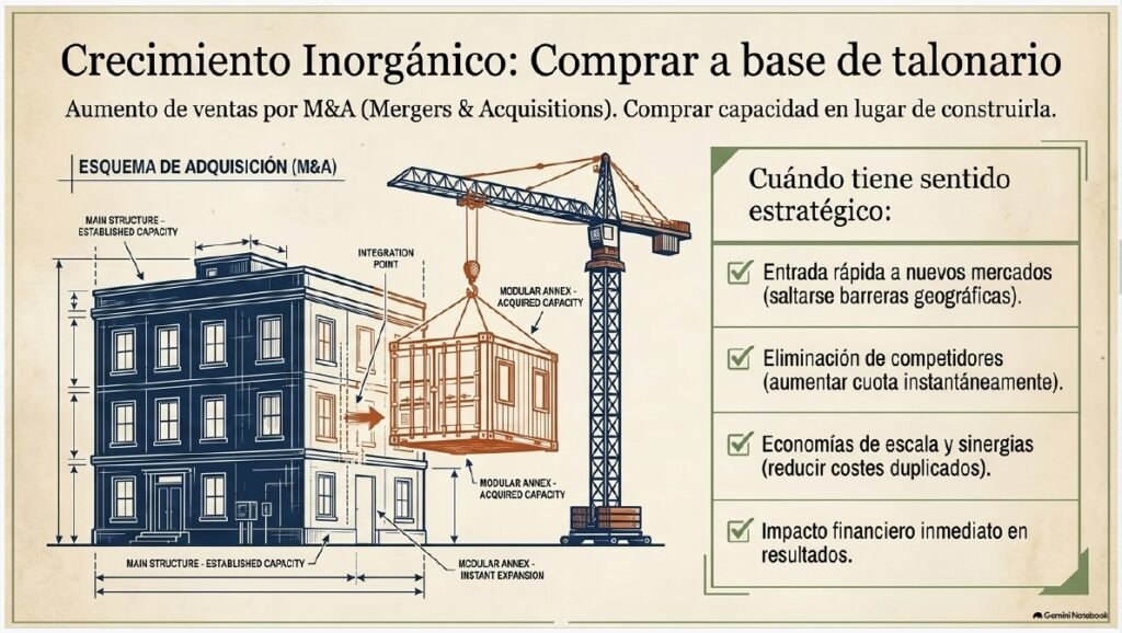 crecimiento orgánico vs inorgánico