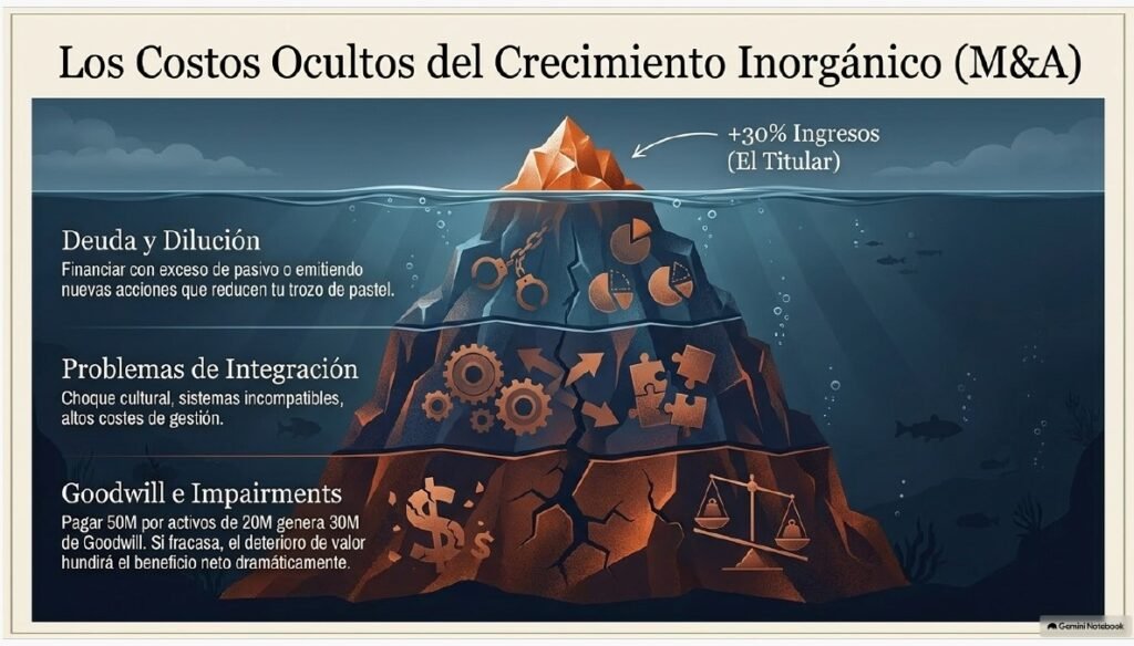crecimiento orgánico vs inorgánico
